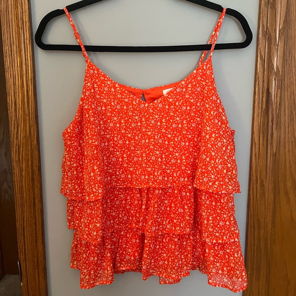 Sienna Sky floral tank top blouse in size M